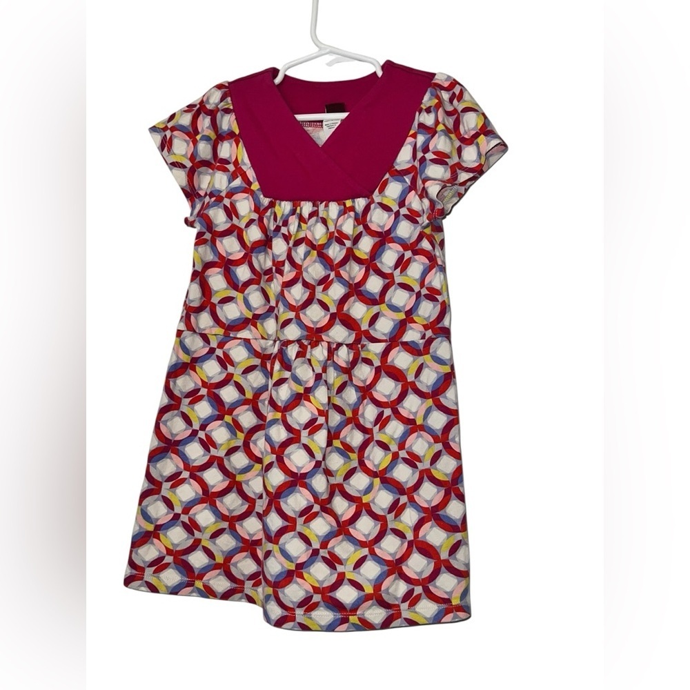 Tea collection girls Colorful Geometric Pattern Dress Sz 6